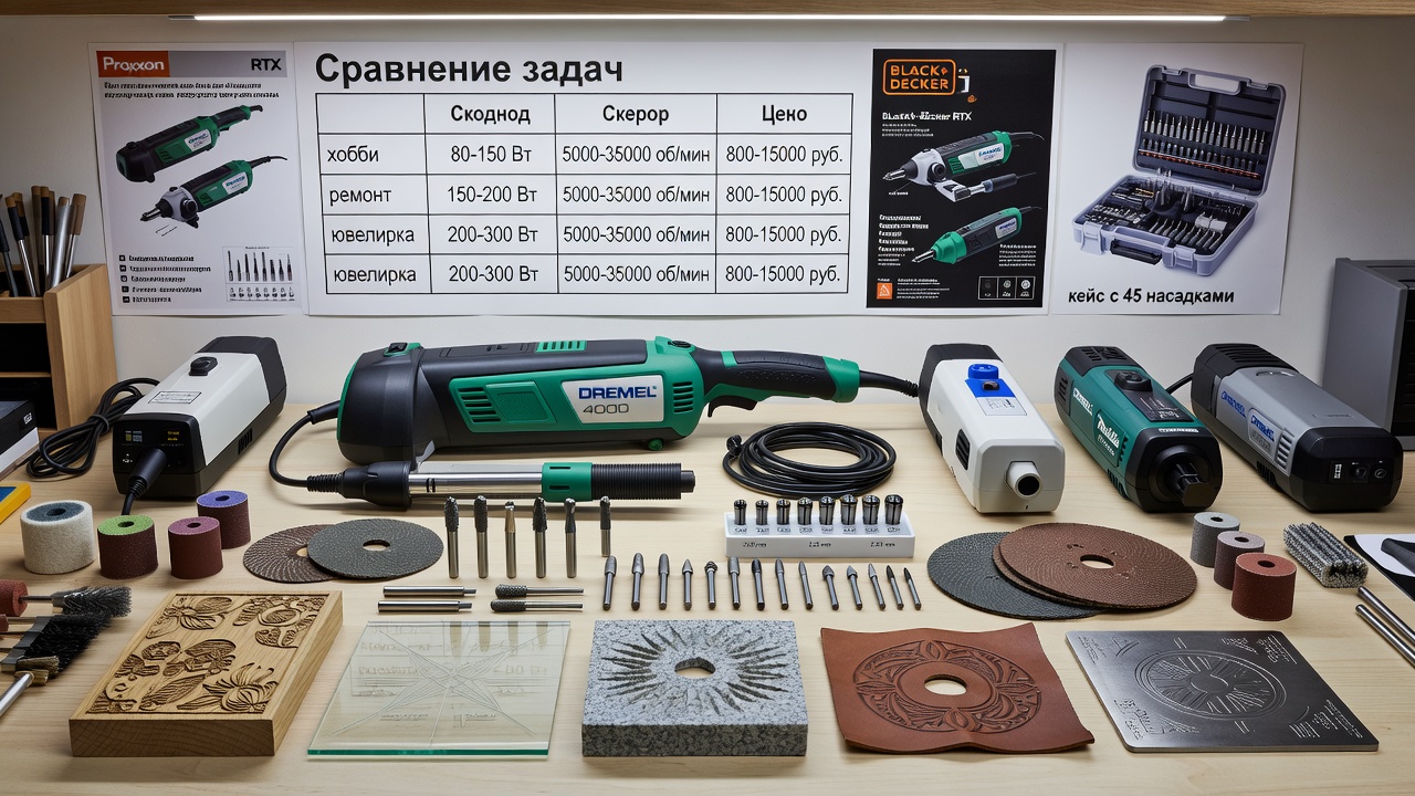 Как выбрать электрический гравёр с нужным набором насадок