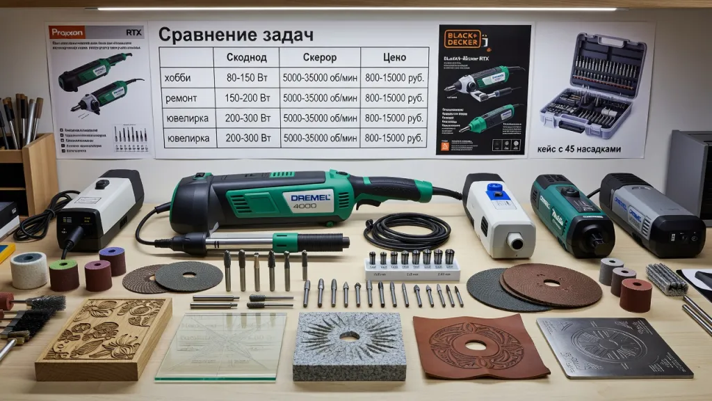 Как выбрать электрический гравёр с нужным набором насадок