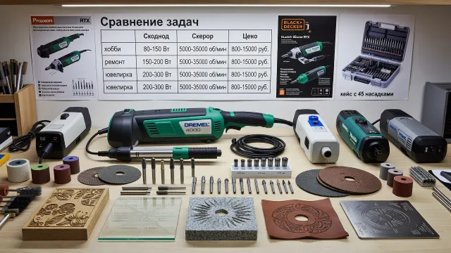 Как выбрать электрический гравёр с нужным набором насадок